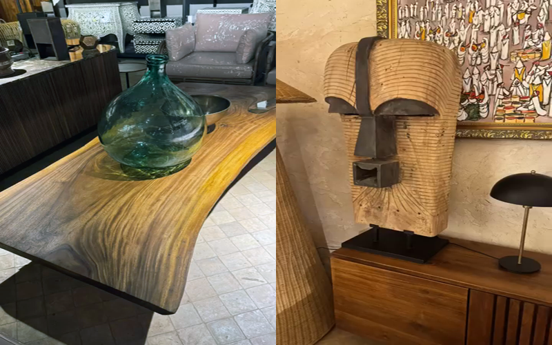 Showroom – Table en bois massif